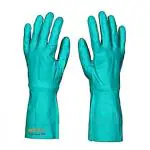 Saviour Chem Pro Gloves Nitrile Chemical Resistant Gloves, Reusable Heavy Duty Safety Work Gloves, Acid, Alkali & Oil Protection, Non-Slip | SAVIOUR, Performing PPE