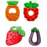 Teri Beri BPA-Free Non Toxic Toddler and Infant Baby Silicone Tooth Gel Sooter Teether (Random Design and Colour) - 4 Pieces Set (Set of 4)