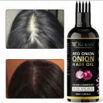 KURAIY pure 24K Gold & Onion Oil For Hair Care And Protects Damaged Hair For Moisture Hair 50 ml Hair Salon Products