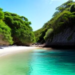 Love Creation A4 Size poster print for creative wall art- tranquil-beachscape-8632( Sticker)