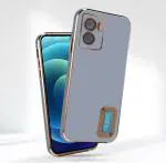 AIBEX Back Cover for Oppo K10 4G/A36/A76/A96 4G/Realme 9i 4G|Luxury Electroplating TPU|CD Pattern (Purple, Flexible, Pack of: 1)