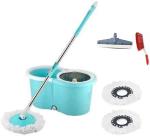 MAGICBUYS Combo Dry Magic Bucket with Steel Spinner Mop With 3 Refills Mop Set ()