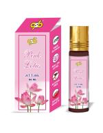 GSB Pink Lotus Pure Natural Attar/Itra/Perfume Roll On | Alcohol Free | Long Lasting | Undiluted | Unisex
