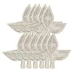 Osasbazaar Silver Belpatra For Pooja/Festival (Pack of 11)
