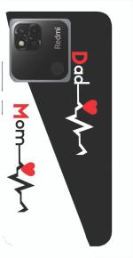 HELLO CASE Redmi 10A Black, White Back Cover