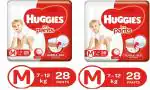 Huggies Dry Pants Baby Diapers Medium 28 Pieces| Pack of 2