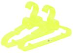 Kuber Industries Yellow Plastic Clothes Hangers (Pack Of 10)