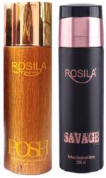 Rosila Posh And Savage Deodorant Spray For Men And Women, 200 Ml Each (Combo Of 2)