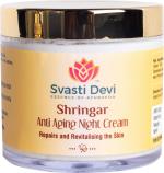 SVASTIDEVI Shringar Anti-Aging Night Cream, 7-Layer Miracle Solution for your Skin (50 g)