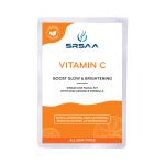 SRSAA Vitamin C Facial Kit | Complete Brightening & Glow Boosting facial | Reduces Dark Spots, Uneven Skin Tone & Revives Dull Skin | Enriched with Vitamin C & Herbal Extracts for Radiant, Youthful Skin | 7-Step Kit - 95g