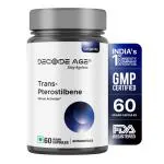 Decode Age Trans-Pterostilbene for Enhanced Longevity and Antioxidant Support, 100mg - 60 Veg Capsules