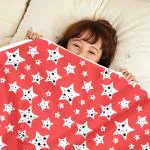 Divine Casa Light weight Soft Microfiber Baby AC Blanket for Winter for Kids / Boys / Girls / Baby 100 x140 cm, 0-4 Years (Black and Pink) GI1184