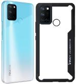 CarryWrap Back Cover for Realme 7i (Black, Transparent, Hard Case)