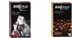 MANFORCE Chocolate flavor And Premium Hotdots Belgian Chocolate Condoms 10 Sheets (Set of 2)