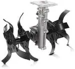 Shori Black, Silver Steel Brush Cutter Grass Cutter With Outer Shaft