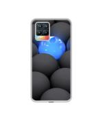 Casotec Balls Dark Neon Sight Surface Design Printed Silicon Soft TPU Back Case Cover for Realme 8 / Realme 8 Pro