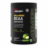 GNC AMP Gold Series BCAA Advanced | Fastest Muscle Recovery | Maximized Workout Performance | Formulated In USA | 7g BCAA | 1g L-Glutamine | 1g L-Citrulline | Green Apple | 400 gm