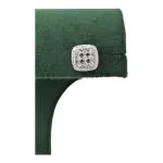 CHAITANYA EMPORIUM delightful square solitaire stone cz silver studs