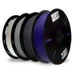3 idea Imagine Create Print Premium PLA 1.75mm 3D Printer Filament Bundle | Dimensional Accuracy +/- 0.03mm (4KG Total, 1KG/Spool) | 4 Colors Combo (Black, White, Grey, Blue)