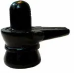Navyaksh- VALUE CRAFTS Marble Lord Shiva Lingam Puja Idol Murti-Shiv Ling Ideal For Gift Decorative Showpiece - 10 cm (Marble, Black)