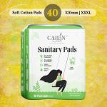 Cailin Care Cotton Odour & Inch Free Sanitary Pads Sanitary Napkins (Total 40 Pads | XXXL | 320mm)