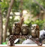 BECKON VENTURE Set Of 3 Owl showpiece for home decor