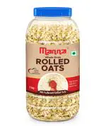 Manna Rolled Oats for Weight Loss 1kg | Gluten Free | Diabetic Friendly | 100% Wholegrain