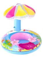 Crevizon Umbrella Sun Float Playsets Baby Float Swimming Pool Toys Mushroom Toy Infant Swim Float Summer Party Pink Child Cruise Ship