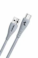 TEPMT Punk USB to Micro 1 meter long micro USB data cable Supports For Fast Charging up to Transfer Speed 400Mbps Punk Micro USB Cable in Grey