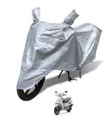 Auto Hub Waterproof Bike Cover Compatible with TVS Wego -(Fabric:-Polyester, Color:-Waterproof Silver)