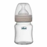 Chicco Neutral Glass Feeding Bottle, 120ml (Pack of 1)