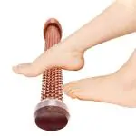 Rose Wood Dual Foot Massage Single Roller Wooden Massager for Dual Deep Tissue Therapy Massage and Acupressure for Feet Sore Leg Muscles Pain Massager