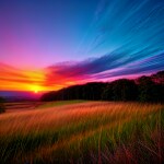 Love Creation 12x18 Size poster print for creative wall art- fire-in-the-sky-6532(Non Sticker)