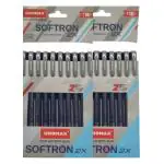 UNOMAX Softron 2X Ball Pen Mega Pack - Set of 30 (30 Black) | Supreme Writing Elegance | Jet Black Ink | Luxurious Matt Finish Body | Superior 0.7mm Tip Size