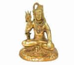 Kartique Removes Negative Energy Brass Lord Shiva Idol - 5.5 inch