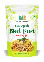 Nature's Bridge Bhelpuri Mix | Chowpati Bhel Namkeen - 100% Vegetarian Indian Snacks - 900 Gm