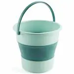 SHALVI Foldable Bucket, Collapsible Plastic Bucket, Portable Bucket, Portable Car Wash Bucket for Outdoor, Garden, Camping, Fishing (Multicolor)