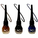 KINDED Midnight Black, Chocolate Brown and Royal Blue Waterproof Smudgeproof Longlasting Liquid Eye Liner, 5 ml - Pack of 3