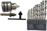 Inditrust Heavy duty 13mm drill chuck key with Adapter and 13pc HSS Drill bit