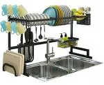 R.O.H.C black Stainless Steel Dish Over The Sink Drying - Utensil Rack