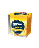 Areon Gel Can 80g Vanilla | Long Lasting Fragrance  | Environment Friendly Gel | Refresh Every Interior - Car, Office Or Your Home| Eliminate Odors And Refresh The Air