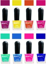 OUR Beauty Multicolor High Quality Quick Dry Long Lasting Hd Colors Nail Polish 2Feb62, 64 ml (Set Of 8)