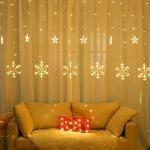 Dripping Colors 12 Snow Flex Yellow Copper Curtain Lights 3 x 1 m