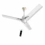 KUHL Arctis A1 1200Mm Decorative Power Saving Bldc Ceiling Fan With Remote | 29W | Saves Upto 65% Electricity | 5 stars | High Air Flow | Stylish Design | White