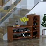 Falter Engineered Wood Shoe Rack/ Shoe Cabinet/ Slipper Stand (Walnut) (D.I.Y)