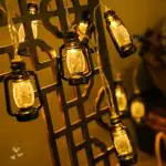 PLEXUS Black Lantern Shape String Light 3 Mtr Mini Lamp for Indoor Outdoor Garden Home Diwali Ramadan Wedding Christmas New Year Decorations Lights