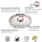 HAZEL Stainless Steel Utensil Cover Lid, 21 cm, Silver