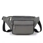 CIMONI Genuine Leather Stylish Fancy Design Hiking Zip Pouch Document Money Phone Sport Chest and Waist Bag for Men
