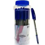 Linc Offix 2X Lightweight Ball Pens Jar, Blue Ink, Pack of 40