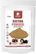 Amazercare Natural Reetha Powder 100% Pure And Chemical Free (Aritha Powder, 175Gm, Zipper Pouch) Soapnut Powder, Natural Cleanser & Conditioner For Hair